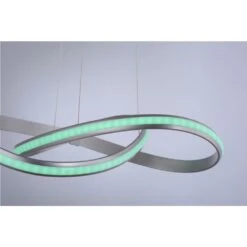 Leuchten Direkt Ls-MELINDA Pendelleuchte LED Edelstahl, 1-flammig, Fernbedienung, Farbwechsler -Lampe Verkäufe leuchten direkt ls melinda pendelleuchte 18432 55 5