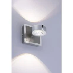 Leuchten Direkt Ls-OPTI Wandleuchte LED Edelstahl, 2-flammig, Fernbedienung, Farbwechsler -Lampe Verkäufe leuchten direkt ls opti wandleuchte 12471 55 7