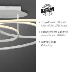 Leuchten Direkt LUMACA Deckenleuchte LED Weiß, 1-flammig -Lampe Verkäufe leuchten direkt lumaca deckenleuchte 15321 16 11