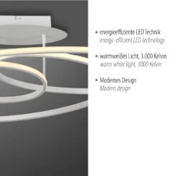 Leuchten Direkt LUMACA Deckenleuchte LED Weiß, 1-flammig -Lampe Verkäufe leuchten direkt lumaca deckenleuchte 15321 16 3