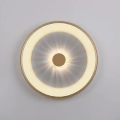 Leuchten Direkt VERTIGO Deckenleuchte LED Gold, 1-flammig, Fernbedienung -Lampe Verkäufe leuchten direkt vertigo deckenleuchte 14386 60 10