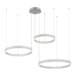 LeuchtenDirekt LILLUTI Pendelleuchte LED Silber, 2-flammig, Fernbedienung -Lampe Verkäufe leuchtendirekt lilluti pendelleuchte 15156 55 3