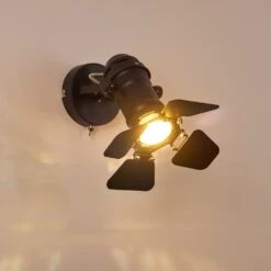 Lichinga Wandleuchte Schwarz, 1-flammig -Lampe Verkäufe lichinga wandleuchte h3346426 19