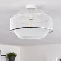 Limassol Deckenleuchte Chrom, Weiß, 1-flammig -Lampe Verkäufe limassol deckenleuchte h3332757 11