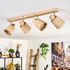 Lindberg Deckenleuchte Chrom, Hellbraun, 4-flammig -Lampe Verkäufe lindberg deckenleuchte h3792612 13