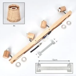 Lindberg Deckenleuchte Chrom, Hellbraun, 4-flammig -Lampe Verkäufe lindberg deckenleuchte h3792612 4