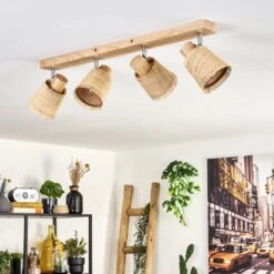 Lindberg Deckenleuchte Chrom, Hellbraun, 4-flammig -Lampe Verkäufe lindberg deckenleuchte h3792612 9