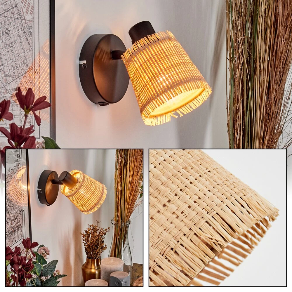 Lindberg Wandleuchte Schwarz, 1-flammig 3 Lindberg Wandleuchte Schwarz, 1-flammig