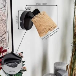 Lindberg Wandleuchte Schwarz, 1-flammig 17 Lindberg Wandleuchte Schwarz, 1-flammig -Lampe Verkäufe lindberg wandleuchte h9022732 3