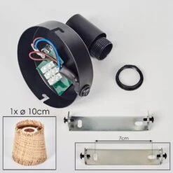 Lindberg Wandleuchte Schwarz, 1-flammig 18 Lindberg Wandleuchte Schwarz, 1-flammig -Lampe Verkäufe lindberg wandleuchte h9022732 4