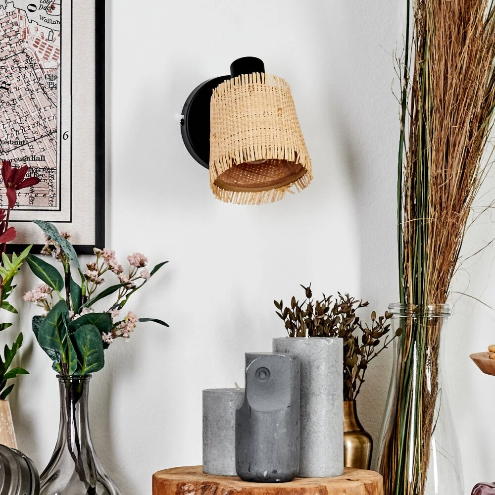 Lindberg Wandleuchte Schwarz, 1-flammig 12 Lindberg Wandleuchte Schwarz, 1-flammig – Bild 10