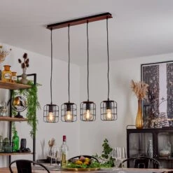 Loedingen Pendelleuchte Braun, Schwarz, 4-flammig -Lampe Verkäufe loedingen pendelleuchte h3557648 10