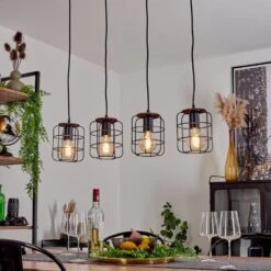 Loedingen Pendelleuchte Braun, Schwarz, 4-flammig -Lampe Verkäufe loedingen pendelleuchte h3557648 12