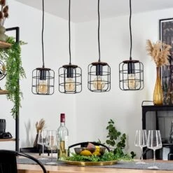 Loedingen Pendelleuchte Braun, Schwarz, 4-flammig -Lampe Verkäufe loedingen pendelleuchte h3557648 9