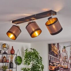 Lohobe Deckenleuchte Chrom, Schwarz, 3-flammig -Lampe Verkäufe lohobe deckenleuchte h3686072 10