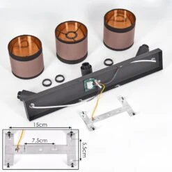 Lohobe Deckenleuchte Chrom, Schwarz, 3-flammig -Lampe Verkäufe lohobe deckenleuchte h3686072 4