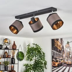 Lohobe Deckenleuchte Chrom, Schwarz, 3-flammig -Lampe Verkäufe lohobe deckenleuchte h3686072 9