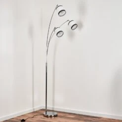 Lohobe Stehleuchte Chrom, Schwarz, 3-flammig 21 Lohobe Stehleuchte Chrom, Schwarz, 3-flammig -Lampe Verkäufe lohobe stehleuchte h3685983 7