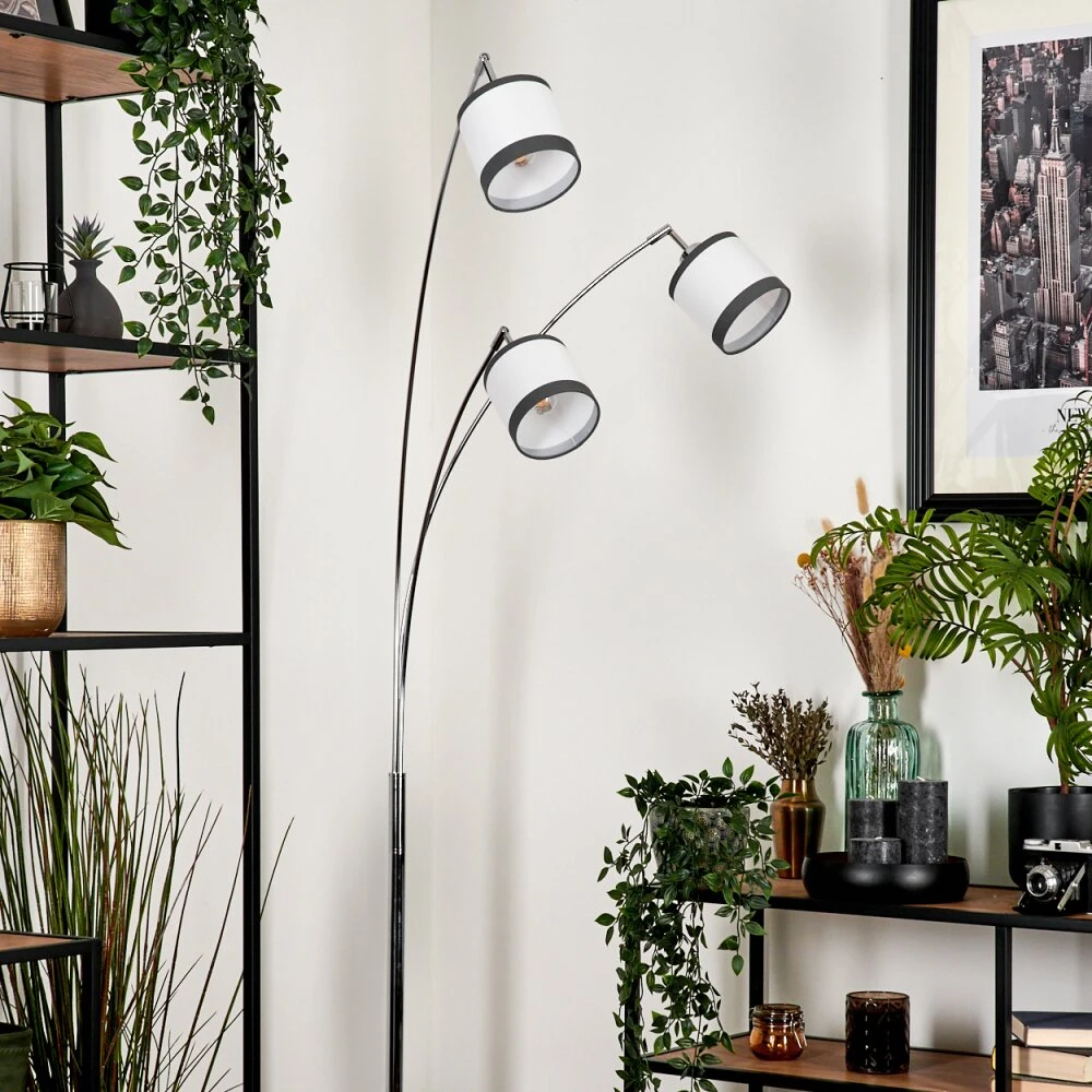 Lohobe Stehleuchte Chrom, Schwarz, 3-flammig 12 Lohobe Stehleuchte Chrom, Schwarz, 3-flammig – Bild 10