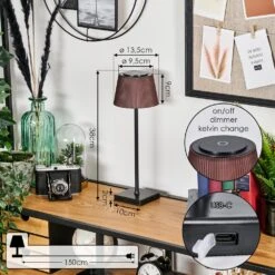 Longchamps Tischleuchte LED Braun, Schwarz, 1-flammig 17 Longchamps Tischleuchte LED Braun, Schwarz, 1-flammig -Lampe Verkäufe longchamps tischleuchte h3808504 3