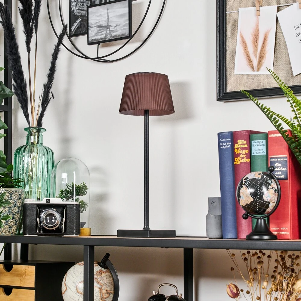 Longchamps Tischleuchte LED Braun, Schwarz, 1-flammig 12 Longchamps Tischleuchte LED Braun, Schwarz, 1-flammig – Bild 10