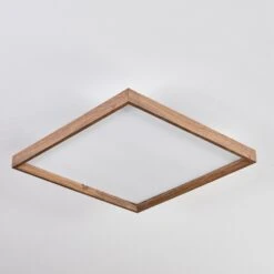 Longvic Deckenpanel LED Braun, Holzoptik, Schwarz, 1-flammig, Fernbedienung -Lampe Verkäufe longvic deckenpanel h3689349 7