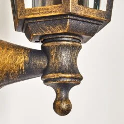 Loria Außenwandleuchte Braun, Gold, 1-flammig -Lampe Verkäufe loria aussenwandleuchte h3012772 do2 16