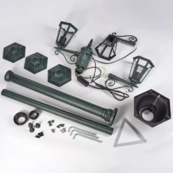 Loria Kandelaber Grün, Schwarz, 3-flammig -Lampe Verkäufe loria kandelaber h3687123 4