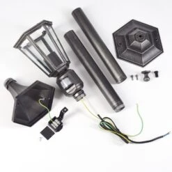 Loria Wegeleuchte Schwarz, Silber, 1-flammig, Bewegungsmelder -Lampe Verkäufe loria wegeleuchte h3824016 4