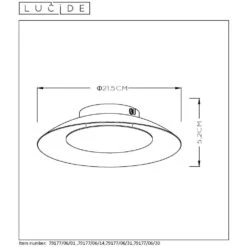 Lucide FOSKAL Deckenleuchte LED Schwarz -Lampe Verkäufe lucide foskal deckenleuchte 79177 06 30 5