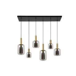 Lucide JOANET Pendelleuchte Gold, Messing, Schwarz, 6-flammig -Lampe Verkäufe lucide joanet pendelleuchte 45494 06 65 2