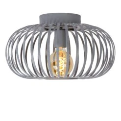 Lucide MANUELA Deckenleuchte Grau, 1-flammig -Lampe Verkäufe lucide manuela deckenleuchte 78174 40 36 3