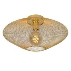 Lucide MESH Deckenleuchte Gold, Messing, 1-flammig -Lampe Verkäufe lucide mesh deckenleuchte 21123 45 02 3