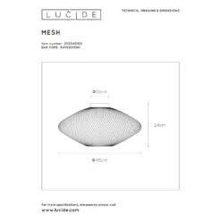 Lucide MESH Deckenleuchte Gold, Messing, 1-flammig -Lampe Verkäufe lucide mesh deckenleuchte 21123 45 02 5