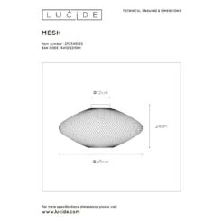 Lucide MESH Deckenleuchte Gold, Messing, 1-flammig -Lampe Verkäufe lucide mesh deckenleuchte 21123 45 02 6