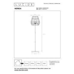 Lucide NERIDA Außenstehlampe Schwarz, 1-flammig 9 Lucide NERIDA Außenstehlampe Schwarz, 1-flammig -Lampe Verkäufe lucide nerida aussenstehlampe 03845 81 30 3