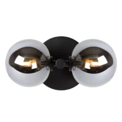 Lucide TYCHO Wandleuchte Schwarz, 2-flammig -Lampe Verkäufe lucide tycho wandleuchte 45274 02 30 4