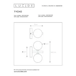 Lucide TYCHO Wandleuchte Schwarz, 2-flammig -Lampe Verkäufe lucide tycho wandleuchte 45274 02 30 5