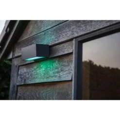 Lutec Gemini Außenwandleuchte LED Anthrazit, 2-flammig, Farbwechsler -Lampe Verkäufe lutec gemini aussenwandleuchte 5189120118 5