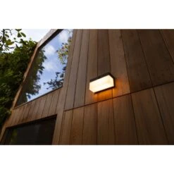 Lutec Lampen FRAN Außenwandleuchte LED Schwarz, 1-flammig, Bewegungsmelder -Lampe Verkäufe lutec lampen fran aussenwandleuchte 6941502330 7