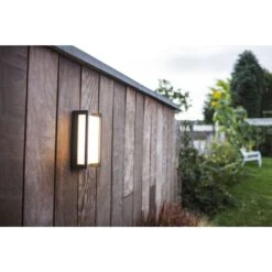 Lutec Qubo Außenwandleuchte LED Anthrazit, 1-flammig, Farbwechsler -Lampe Verkäufe lutec qubo aussenwandleuchte 5193004118 1