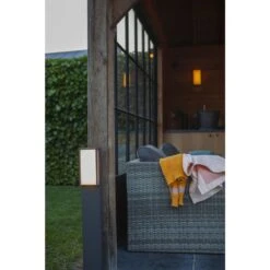 Lutec Qubo Wegeleuchte LED Anthrazit, 1-flammig, Farbwechsler -Lampe Verkäufe lutec qubo wegeleuchte 7193003118 5