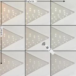 Madrier Deckenpanel LED Nickel-Matt, Weiß, 1-flammig, Fernbedienung -Lampe Verkäufe madrier deckenpanel h3655320 1