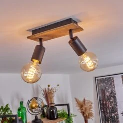 Maidford Deckenleuchte Naturfarben, Schwarz, 2-flammig -Lampe Verkäufe maidford deckenleuchte h3388082 10