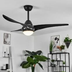 Malloa Deckenventilator LED Schwarz, 1-flammig, Fernbedienung -Lampe Verkäufe malloa deckenventilator h3590362 8