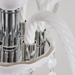 Malmback Kronleuchter Chrom, Weiß, 6-flammig -Lampe Verkäufe malmback kronleuchter h3637814 5