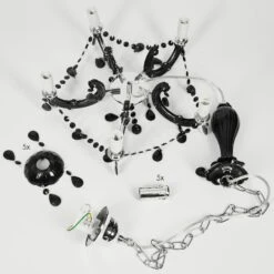 Malmback Kronleuchter Chrom, Schwarz, 5-flammig -Lampe Verkäufe malmback kronleuchter h3638828 4