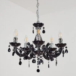 Malmback Kronleuchter Chrom, Schwarz, 5-flammig -Lampe Verkäufe malmback kronleuchter h3638828 7