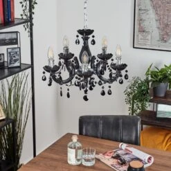 Malmback Kronleuchter Chrom, Schwarz, 5-flammig -Lampe Verkäufe malmback kronleuchter h3638828 9