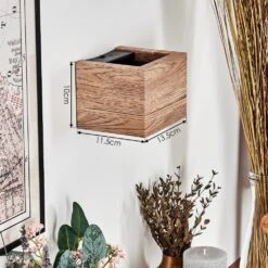 Marmorera Wandleuchte Holzoptik, Schwarz, 1-flammig -Lampe Verkäufe marmorera wandleuchte h3784723 3